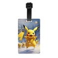 thumbnail image 1 of Custom Pokemon Pikachu Luggage Tag for Suitcases Cute Baggage Tags Privacy Cover ID Label, 1 of 1