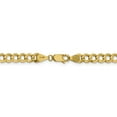 thumbnail image 2 of Primal Gold 14 Karat Yellow Gold 5.9mm Lightweight Flat Cuban Chain Bracelet, 2 of 3