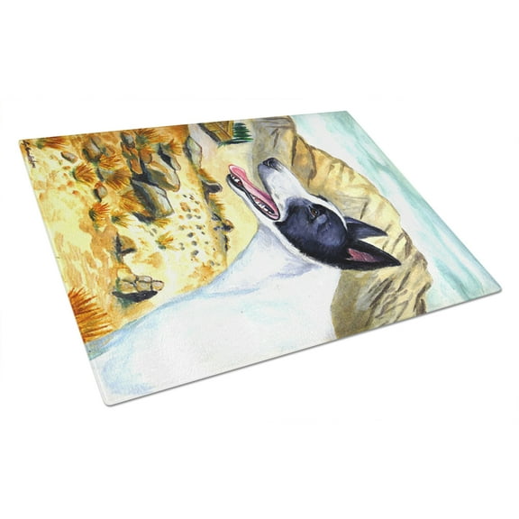 Caroline's Treasures Canaan Dog Glass Cutting Board Large