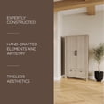 thumbnail image 7 of Maven Lane Vaughn Rustic Wooden Cabinet in Weathered White Finish, 7 of 7