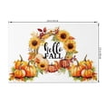 thumbnail image 4 of SUNOLIFE Fall Thanksgiving Placemats Set of 4,Pumpkins Sunflower Autumn Table Decorations 12x18 inch, 4 of 7
