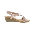 thumbnail image 2 of GC Shoes Womens Coretta Slingback T-Strap Wedge Sandals, 2 of 3