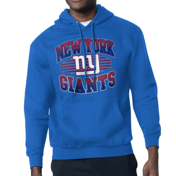 Men's Starter Royal New York Giants Team Grit Graphic Hoodie