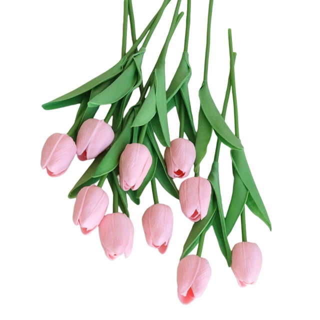 Naiovety 10 piezas de flores artificiales bonitas simulación de reemplazo vívido realista hogar boda fiesta flores falsas decoración Kits de decoración para fiestas Rosa Naiovety HA083863-04