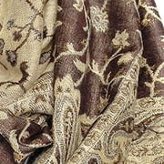 Paskmlna Reversible Paisley Pashmina Shawl Wrap Elegant Colors #09