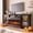 Black-70in, variant on Easoger 36 Inch Fireplace TV Stand for TVs up to 80", LED Light Entertainment Center with 3-Sided Glass Fireplace, TV Console, White