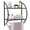Black, variant on Costway 2 Tier Wall Mount Shower Organizer Toilet Bathroom Storage Rack Holder Towel Bar
