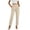 Beige, variant on Womens Dress Pants High Waisted Business Casual Ankle Length Trousers Work Office Tapered Pants with Pockets