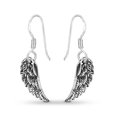thumbnail image 2 of Ornate Divine Angel Wings .925 Sterling Silver Dangle Earrings, 2 of 6