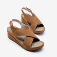 thumbnail image 3 of Sandalias de cuña Wmkox8yii para mujer recortadas punta abierta tamaño 40, 3 of 6