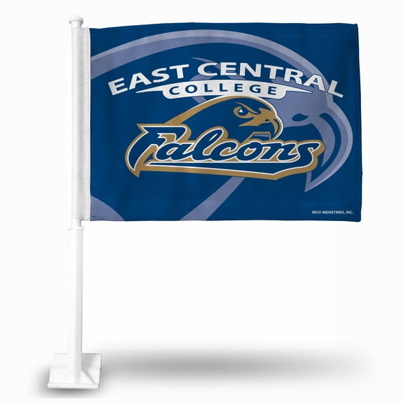 East Central College Falcons 11X14 Window Mount 2-Sided Car Flag