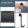thumbnail image 5 of Tablet Stand Holder for Desk, Adjustable Portable Desktop Holder, Foldable Dock for Tablet from 4 Inch to 12.9 Inch, Compatible with iPad Mini/Air/Pro (Black), 5 of 5
