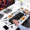 thumbnail image 2 of Long Mouse Pads for Desk,Colorful Pumpkin Halloween Pattern Desk Mats on Top Of Desks, Desk Mouse Pad Extra Large with 3mm Non-Slip Base and Stitched Edge for Gaming,Office,Work,Home 31.5"x15.7", 2 of 6