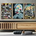 thumbnail image 3 of wall26 Framed Canvas Print Wall Art Set Spray Paint Funny Albert Einstein Graffiti &amp; Street Art Comic Book Illustrations Modern Art Urban Portrait for Living Room, Bedroom, Office - 24"x36&q, 3 of 5