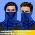 thumbnail image 2 of Balaclava Cold Weather Fleece Windproof Ski Mask Winter Breathable Thermal Face Mask Neck Warmer Scarf Helmet Hood, 2 of 6