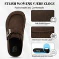 thumbnail image 6 of Barerun Women Wide Suede Clogs & Mules with Adjuatable Buckle, 6 of 9