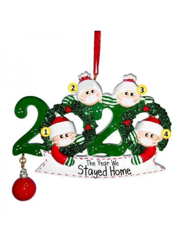 Personalized Christmas Ornament 2020 Christmas Hanging Ornaments Family Gift IR 