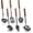 Black, variant on Stainless Steel Mirror Polished Kitchen Utensils Set - 6pcs Cooking Utensils Set with Wooden Handle, Heat Resistant Kitchen Tool Set for Cooking with Turners,Spatula,Ladle,Skimmer,Solid Spoon,Pasta