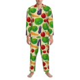 thumbnail image 4 of Kll Vegetable Sleepwear Mens Flannel Pajamas,Long Cotton Pj Set, 4 of 9