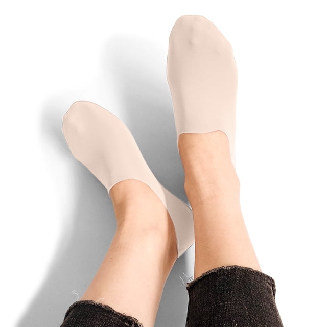 Under $5 Sock Slippers White Women Non Slip Invisible Hidden Sock Cool Comfort Breathable Socks