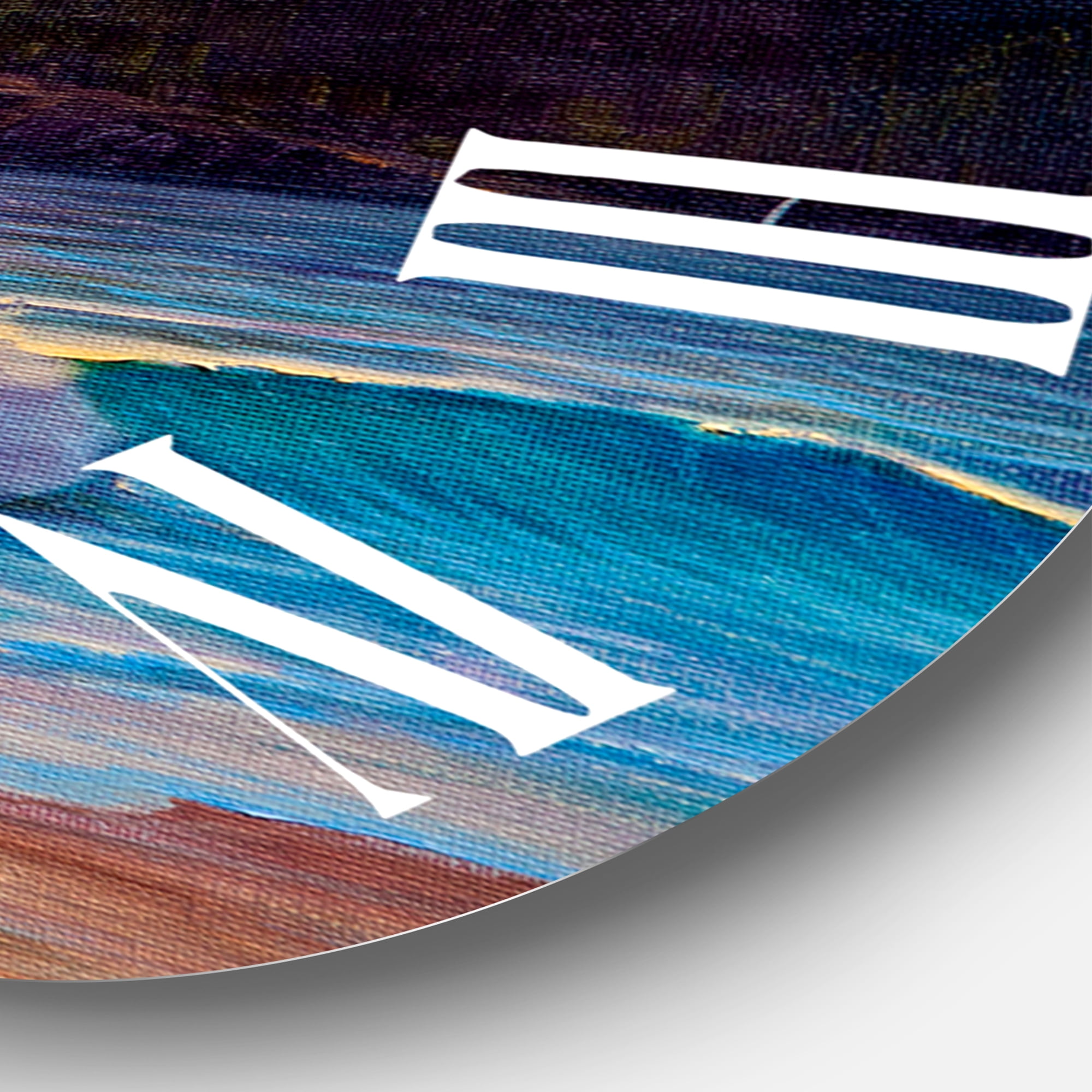 Designart 1 in Quartz Coastal Wall Clock