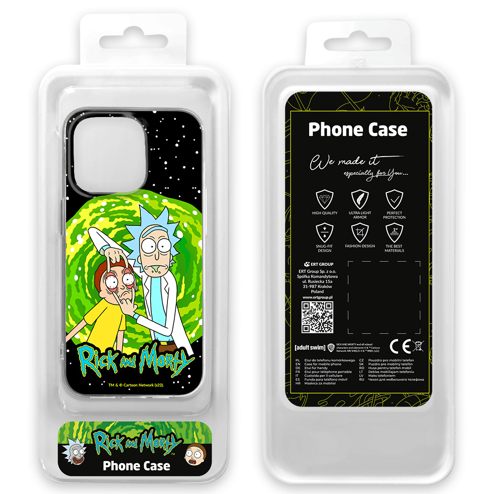 Flexible Schutzhülle Für IPhone 15 Pro Max – Rick & Morty Acid Design, Schlank & Griffig