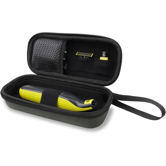 Travel Case for Philips Norelco One Blade Trimmers, Portable Hard Case for One Blade Replacement Heads Acessories, QP2520, QP2630, QP6510, QP6520, QP653, Fashinable Storage Carrying Bag