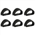 thumbnail image 1 of 6X Correas Adhesivas Dobles Antideslizante de Bicicleta Bicicleta Bmx Fixie Engranaje Fijo Soldado Cinturón Correa de Clip del Pie de Pedal Negro, 1 of 4