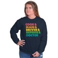 thumbnail image 3 of Funny Busy Mom Mothers Day Present Women Plus Size Crewneck Sweatshirt Brisco Brands 2X, 3 of 5