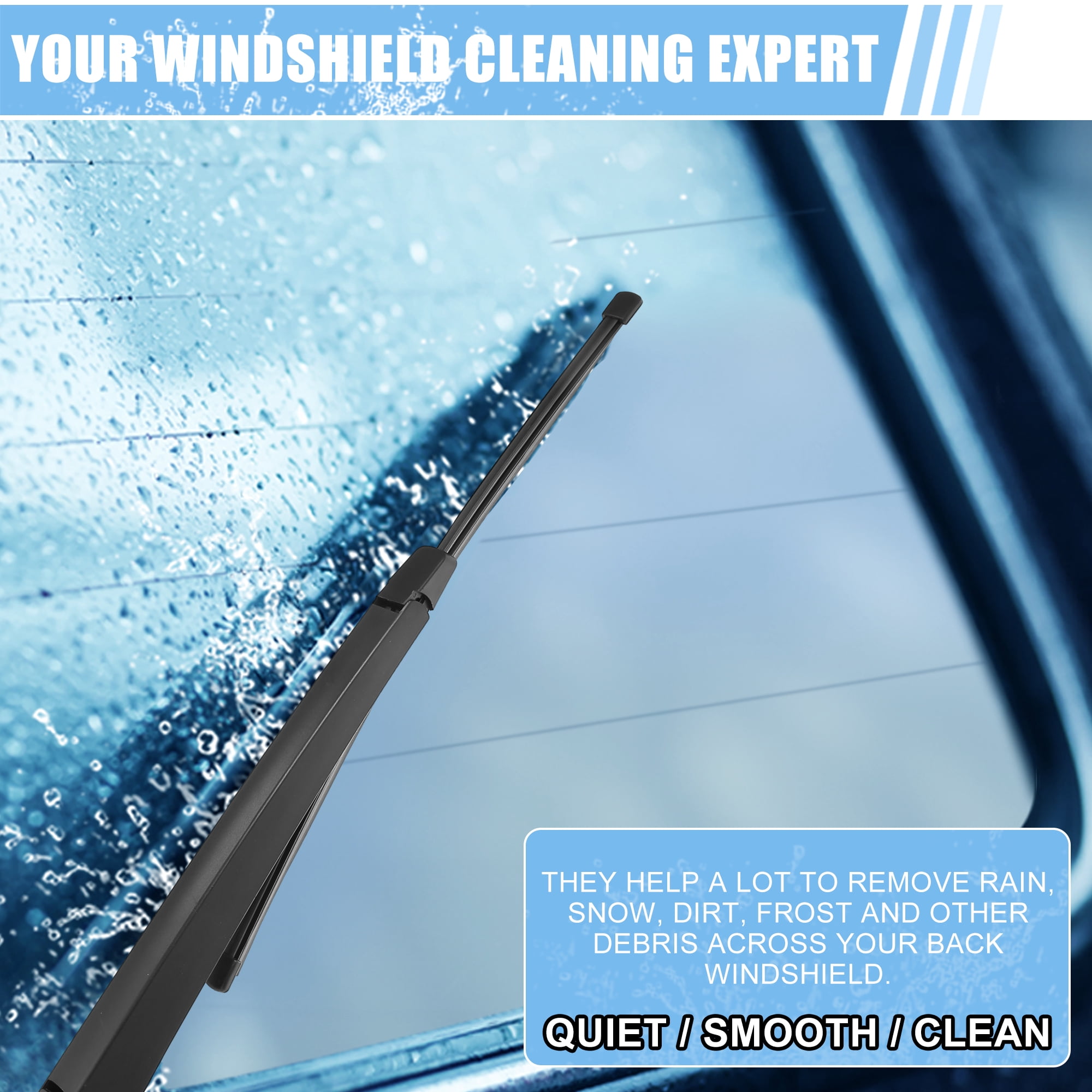 Unique Bargains Rear Wiper Blade Arm Set for VW Jetta 2011-2018 Pack of 3