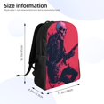 thumbnail image 4 of Cauagu Rock Skull Guitarist Print Backpacks,Travel Daypack Casual Laptop Backpack Bookbag Fits 15 Inch Computer for Men Women, 4 of 8