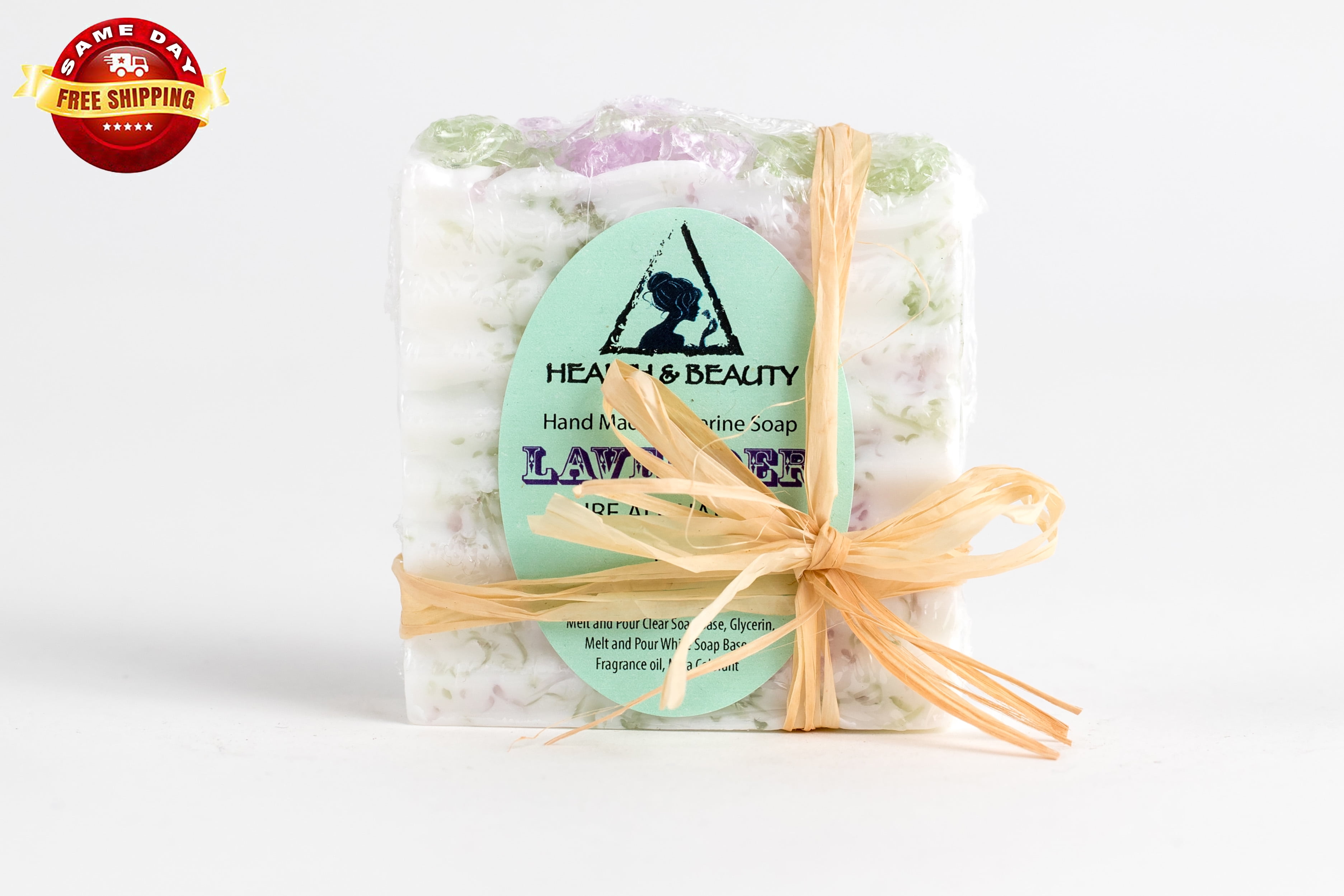 LAVENDER SOAP BAR HAND MADE NATURAL RELAXING MOISTURIZING BODY & SKIN