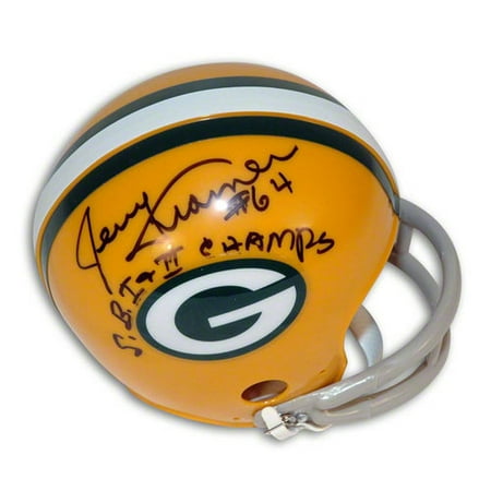 NFL - Jerry Kramer Autographed Green Bay Packers Mini Helmet Inscribed "SB I + II Champs"