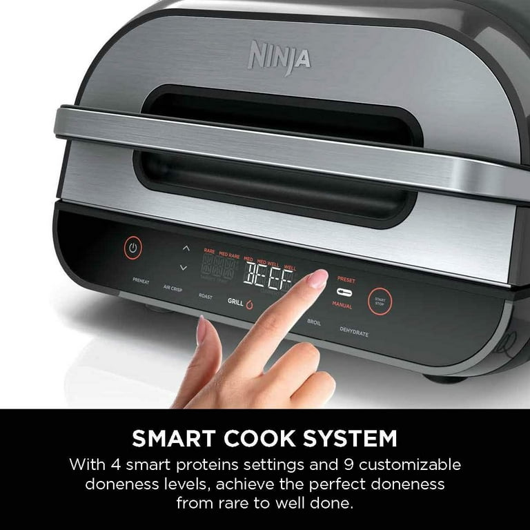 Ninja Foodi Smart Xl 6-in-1 Indoor Grill With 4-quart Air Fryer, Roast,  Bake, Dehydrate, Broil, And Smart Cook System & Reviews