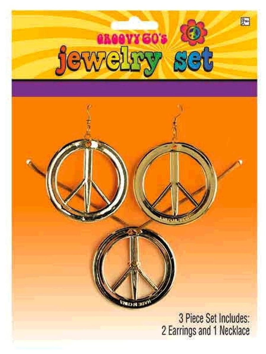 Earrings Set Groovy 60s Hippie 