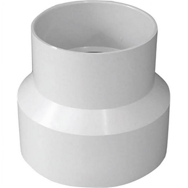 PVC Pipe Sewer & Drain Reducing Coupling, 6 x 4-In. 36-700