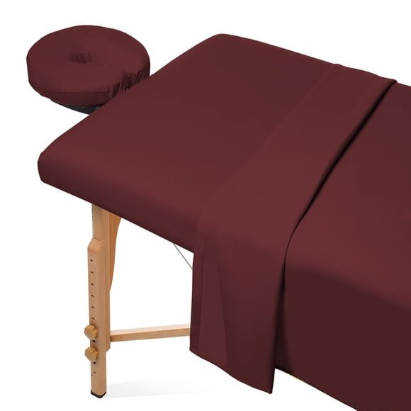 Juego de sábanas de microfibra Saloniture para mesa de masaje, 3 piezas