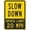 Metal tin sign 1, variant on Street Sign Slow Down Speed Limit 20 Mph Fluorescent Yellow Aluminum Metal Sign 8x12 Inch for Indoor Outdoor Road Home Business Neighborhood Area Indoor Outdoor Wall Decor Sign Plaque