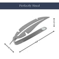 thumbnail image 3 of Evideco French Home Goods Plume Feather Gray White Curtain Tiebacks 2 Count, 3 of 8