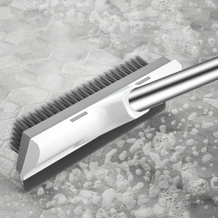 

Gpoty 2 in 1 Floor Scrub Brush with Long Handle Extendable Wall Floors Cleaning Brush Stiff Bristle Scrubber Brush for Bathroom