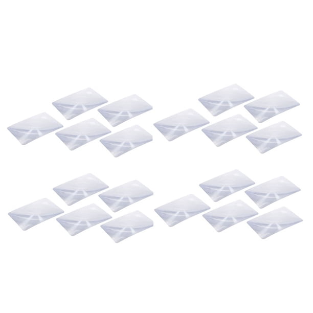 20piezas Lupa Lente Fresnel PáGina 3X Hoja de Aumento 180X120X0.5Mm