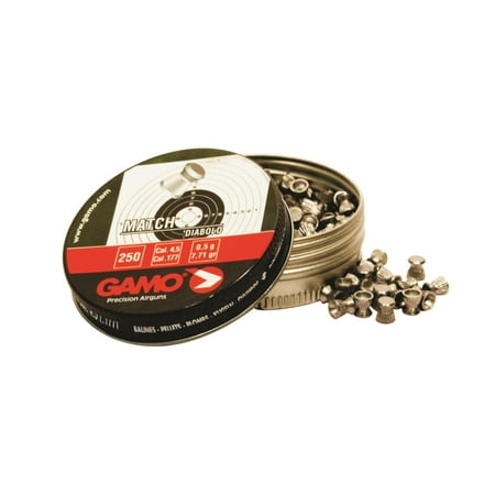 GAMO MATCH FLAT NOSE AIRGUN PELLETS .177 LEAD 250 (Best Quality Chinese Match Air Rifle)