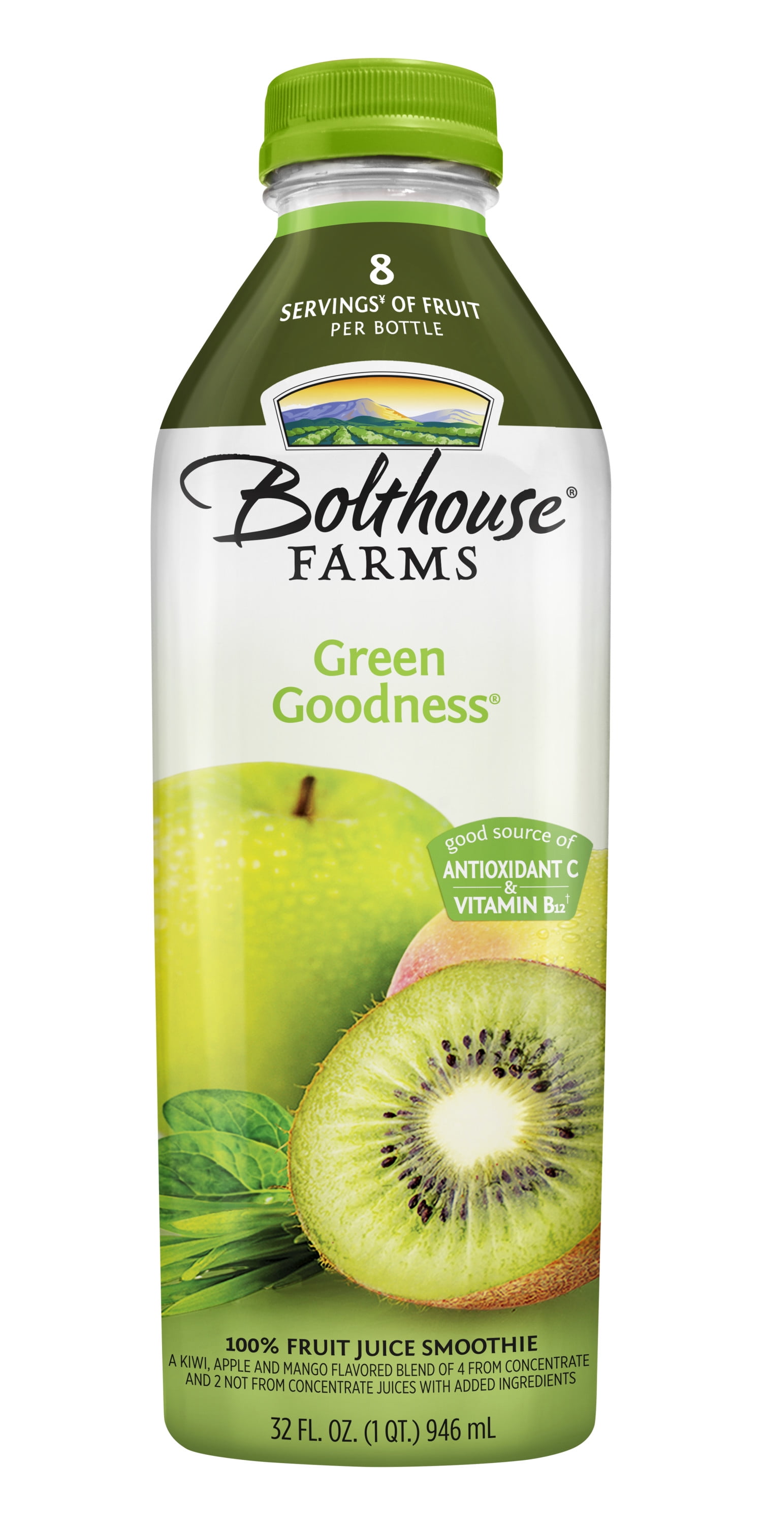 Bolthouse Farms Green Goodness Fruit And Vegetable Juice, 32 Oz - Walmart.com