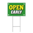 thumbnail image 1 of Open Early (18" x 24") Yard Sign, Includes Metal Step Stake, 1 of 6