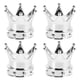 thumbnail image 1 of 4 tapas de válvulas de neumáticos: tapones de aire Crown para neumáticos - Tapas universales para vástago de válvula - Tapas de aluminio para neumáticos de coches, camiones y SUV, 1 of 5
