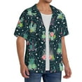 thumbnail image 4 of KLL Cactus 2 Print Men's Shirt Short Sleeve Button Down Summer Cuba Beach Shirts- 3X-Large, 4 of 7