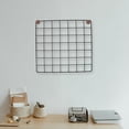 thumbnail image 1 of Phenofice Square Grid Wall Hanging Rack Iron Grid Panel for Photo Display 1Pack, 1 of 8
