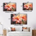 thumbnail image 4 of Designart "Hibiscus love expression IV" Floral Metal Wall Art Set, 4 of 5