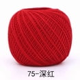 thumbnail image 1 of Zhuge Thin Yarn,8#Lace thread, 50g 1 roll, Long-Staple Cotton Yarn for Handcrafts, Knitting Small Items, Soft & Anti-Pilling, Fade-Resistant,Ideal for DIY Projects,red, 1 of 5