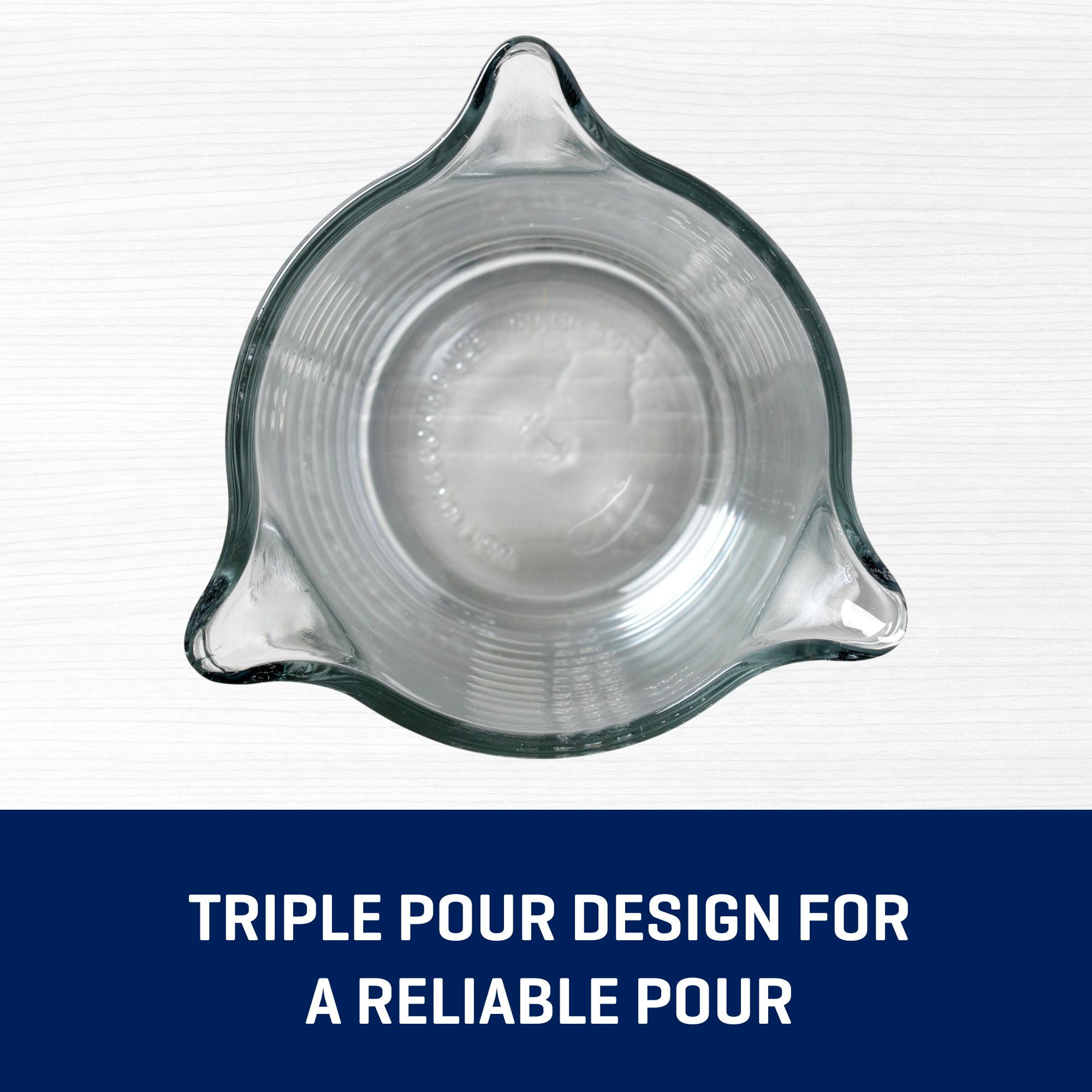 (4 pack) Anchor Hocking 8 Ounce Triple Pour Measuring Glass with Embossed Measurements